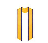 Tsophreniq Estola de graduación para ceremonias universitarias y universitarias, elegante estola de coro para logros académicos, accesorio de ceremonia de graduación, Fondo amarillo, Talla única