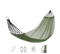 Tsophreniq Hamaca de malla lista para viajes para escapadas al aire libre | Tumbona transpirable de 260 x 130 cm con diseño de separador, bolsa de transporte, viajes en el jardín
