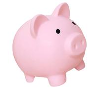 Tsophreniq Hucha de cerdos coloridos para enseñar a los niños sobre el ahorro de finanzas, tarro de estatua de animales, huchas irrompibles para regalo