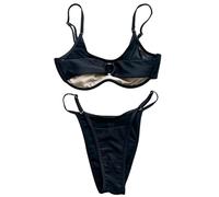 Tsophreniq Práctico traje de baño de dos piezas para mujer, cómodo diseño separado, de secado rápido, adecuado para fiestas en la piscina