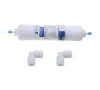 Tsophreniq Purificador de agua T33 de 10 pulgadas con 2 accesorios, filtro de carbono de coco en línea, 5 carbonos para poste purificador
