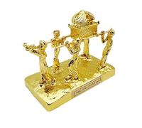 Tsophreniq Réplicas del Arca del Pacto Estatua chapada en oro con contenido de arca Aaron Rod Esculturas decorativas para el hogar del pacto
