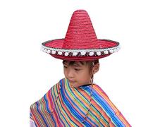 Tsophreniq Sombrero de tejido, sombrero de festival, sombreros mexicanos, fiesta, fotografía, accesorios para niños, disfraz tradicional, tocado, fiesta, boda, escuela, actividad de juego