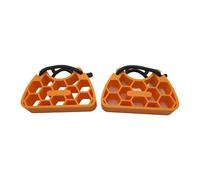 Tsophreniq Soporte para pedal de bicicleta multiusos con marco hexagonal ligero y correa de sujeción segura para sistemas de fijación