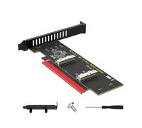 Tsophreniq Tarjeta adaptadora MCIO a PCIe 5.0 X16 para NVMes de velocidad rápida y expansión de GPU con diseño de perfil bajo, adaptadores NVMes de velocidad rápida