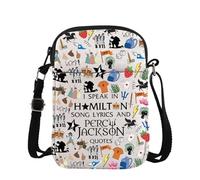 TSOTMO Bolsa cruzada musical musical para amantes, regalo PJO para teatro, ópera, Speak Cross, medium