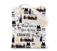 TSOTMO Bolsa de mano inspirada en la película criminal True Crime Club, regalo para fanáticos del crimen, bolsa de análisis de comportamiento, Bolsa criminal, medium