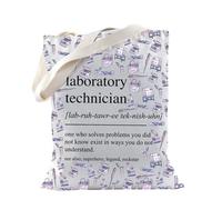 TSOTMO Bolsa de mano para técnico de laboratorio, regalo de vida de laboratorio, tecnólogo médico, laboratorio, tecnología, laboratorio, ciencia, regalo para científico, Tecnología de laboratorio,