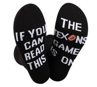 TSOTMO Calcetines de equipo de fútbol para los aficionados al fútbol, calcetines novedosos para los amantes del fútbol, regalo de vida, ON TEX, talla única