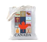 TSOTMO Canada Gift Canadian Gift Moving To Canada Gift Toronto Canada Tote Bag Canada Day Gift Canadian Patriotic Gift, Bolsa de mano de Canadá, medium