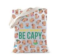 TSOTMO Capybara Gift Capybaras Lovers Gift Animal Don't Worry Be Capy Bolsa de mano para amantes de Capybara, regalo de roedores, Be Capy Tote2, medium