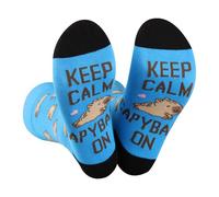 TSOTMO Capybara Socks Keep Calm CAPYBARA On Novetly - Calcetines para amantes de los animales, Calcetines Capy, Altoa única