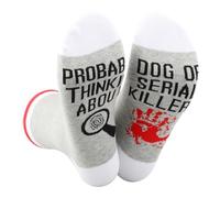 TSOTMO Crime Show Merch Gift Serial Killers Gift for Crimen Show Lovers Horror Movie Novelty Socks Crime Junkie Gift, Calcetines, Talla única