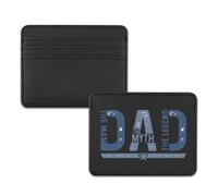 TSOTMO Dad Life Gift Dad The Man Myth Legend Regalo del Día del Padre para el Nuevo Padre Blended Family Bonus Men Card Holder Wallet, Dad Legend, S, Retro