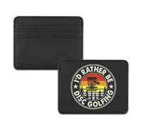 TSOTMO Disco de golf Gift I'd Rather Be Disc - Tarjetero de golf para amantes del golf, regalo para hombres, amantes de los deportes al aire libre, bolsillo frontal, Cartera de golf, S, Retro