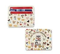 TSOTMO Divertido mapache con texto en inglés "Did You Say Snacks" - Tarjetero para amantes de los cuentos de hadas, princesa india, viaje de vacaciones, Billetera para aperitivos, S, Retro