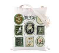 TSOTMO Dramione Book Club - Bolsa de mano Dark Academia Biblioteca Literatura Regalo Brujería Librería Lectura Bolsa de hombro, Libro Dram