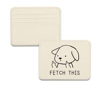 TSOTMO Fetch This - Cartera con tarjetero para dueños de perros, amantes de los perros, regalo de rescate de animales, regalo divertido para los amantes de las mascotas, Busca esta cartera, S, Retro