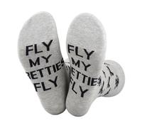 TSOTMO Fly My Pretties Flying Monkeys - Calcetines novedosos para fanáticos de las películas, regalo de brujas, calcetines de otoño para amantes de la música, Pretties Fly, Altoa única