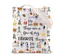 TSOTMO Hamilton Broadway - Bolsa de mano inspirada en el musical Rise Up Theatre Schuyler Work Merch Talk Less Smile More Musical Gift, Jamón, medium