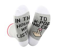 TSOTMO Kpop Merch Socks Korea Music Gift Kpop Music Lovers Gift Korea Kpop Novelty Socks for Kpop Fans, Pop, Altoa única