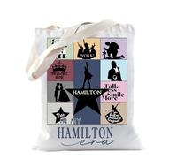 TSOTMO Regalo musical Hamilton Broadway Fan Gift In My Hamilton Era Tote Bag para amantes de la música Broadway Regalo musical para actor, 1, M