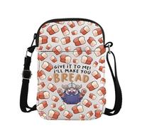 TSOTMO Senshi Merch - Bolso cruzado Senshi Pan Bandolera Senshi Dungeon Meshi Regalo para fanáticos del anime, regalo de cocina enana, Cruz de pan, medium