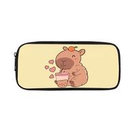 TSOVTHRID Capybara - Estuche para lápices para niñas y niños, gran capacidad, para plumas estilográficas, bolsas con cremallera, Water Rat-2, Estuche de belleza