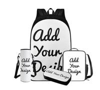 TSOVTHRID Capybara - Mochila para adolescentes, 4 unidades, ligera, con fiambrera, para adolescentes, para la escuela, de 8 a 10 años, Personalizable