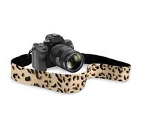 TSOVTHRID Correas de cámara con estampado de leopardo para fotógrafas, correa cruzada para cámara, accesorios de regalo para mujeres, fotógrafas, Shutterbug, marrón, Talla única