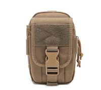 TSPRO Bolsa Tactica Molle EDC Pouch, Organizador de Herramientas para el Cinturón, Multifuncional y Duradero, para Smartphone, Linterna y Bolígrafo (Khaki)