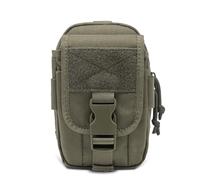 TSPRO Bolsa Tactica Molle EDC Pouch, Organizador de Herramientas para el Cinturón, Multifuncional y Duradero, para Smartphone, Linterna y Bolígrafo (Verde)