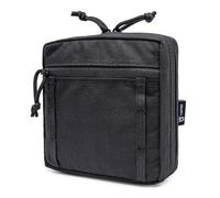 TSPRO Bolsa Táctica MOLLE Organizador EDC Compacto para Senderismo, Camping y Aventuras al Aire Libre (Negra)