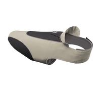 TSPRO Chubasquero Impermeable para Perros, Tiras Reflectantes, Cijuela Ajustable, Orificio para Correa, Ligero y Transpirable, Perros Pequeños a Medianos, Ideal para Paseos en Lluvia (Gris, L)