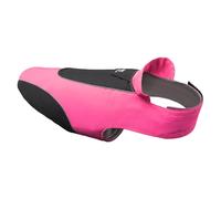 TSPRO Chubasquero Impermeable para Perros, Tiras Reflectantes, Cijuela Ajustable, Orificio para Correa, Ligero y Transpirable, Perros Pequeños a Medianos, para Paseos en Lluvia (Rosa, L)
