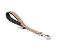 TSPRO Correa para Perros de Adiestramiento, Correa Corta para Perros Grandes, 36 cm con Fibulilla de Metal Resistente y Asa Acolchada Cómoda (Khaki)