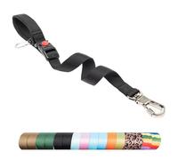 TSPRO Correa para Perros de Adiestramiento, Correa Corta para Perros Grandes, 51 cm Ajustable con Fibulilla de Metal Resistente y Asa Acolchada Cómoda (Negro)
