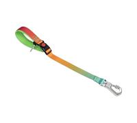 TSPRO Correa para Perros de Adiestramiento, Correa Corta para Perros Grandes, 51 cm Ajustable con Fibulilla de Metal Resistente y Asa Acolchada Cómoda (Degradado Naranja - Rojo)