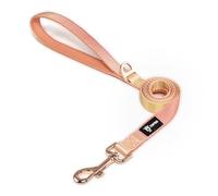 TSPRO Correa Perro Ligero, Color Degradado Correa de Perro con Asa Acolchada y Cierre de Metal para Perros Pequeños a Medianos para Pasear (Naranja Amarillo)