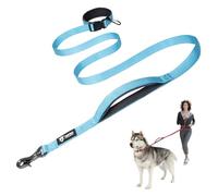 TSPRO Correas Manos Libres para Ajustable Perros Correa para Perros Correa para Caminar y Correr con Mango Acolchado Suave y Hebilla de Metal para Perros de Tamaño Mediano a Grande (Azul Táctico)