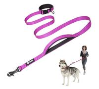 TSPRO Correas Manos Libres para Ajustable Perros Correa para Perros Correa para Caminar y Correr con Mango Acolchado Suave y Hebilla de Metal para Perros de Tamaño Mediano a Grande (Púrpura)