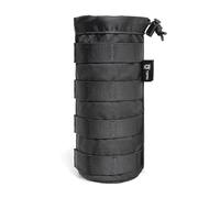 TSPRO Negro Molle Bolsa Botella Táctica Bolsa para Botellas de Agua con Cordón, Militar, Resistente y Liviano para Camping, Senderismo, Ciclismo, Deportes al Aire
