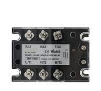 TSR SSR-10DA SSR-40DA SSR 25A 60A 80A 100A relé trifásico de estado sólido Control CC CA 480V 5-32V disipador térmico aluminio entrada(40A)
