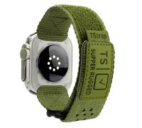 TStrap Compatible con Apple Watch Band para hombre, nailon verde iWatch de 49 mm, 46 mm, 45 mm, 44 mm, 42 mm, correas deportivas militares para Ultra 1/2 Series 10 9 8 7 6 5 4 3 2 1 SE