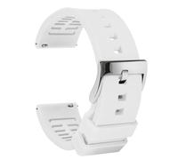 Tstrap Correas de Reloj Silicona 18mm, Brazalete de Relogio Blanco Deportivo Hombre, Pulsera Reloj InteligenteLiberación Rápida para Mujer, Hebilla de Acero Inoxidable, 18mm 19mm 20mm 21mm 22mm 24mm