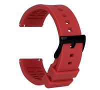 Tstrap Correas de Reloj Silicona 20mm, Brazalete de Relogio Rojo Deportivo Hombre, Pulsera Reloj InteligenteLiberación Rápida para Mujer, Hebilla de Acero Inoxidable, 18mm 19mm 20mm 21mm 22mm 24mm
