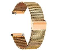 Tstrap Malla Correa Reloj Metalica - Oro Rosa Liberacion Rapida Pulsera Relogio Mujer Hombre - Acero Inoxidable Bracelet Reloj Inteligente - 10mm 12mm 14mm 16mm 18mm 20mm 22mm