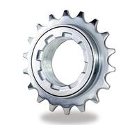 TSTRAUM Rueda libre de bicicleta de velocidad única 16/18 dientes, accesorio de repuesto de una velocidad, compatible con rueda libre de bicicleta de 1/2'' x 1/8'' (plata 18T)