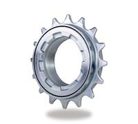 TSTRAUM Rueda libre para bicicleta de 16/18 dientes, una velocidad, accesorio de repuesto compatible con rueda libre de bicicleta de 1/2'' x 1/8'' (plata 16T)