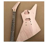 TSTS Cuerpo guitarra sin terminar 1set Guitar Guitar Cock 22 Fret Guitar Body Body Head Dot Inlay Set En Kit Bricolaje DIY Guitarras
